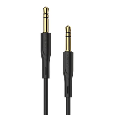 AUX кабель Borofone BL1 Jack 3.5 to Jack 3.5 1m чорний для аудіоз'єднання AUX кабель Borofone BL1 Jack 3.5 to Jack 3.5 1m чорний для аудіоз'єднання