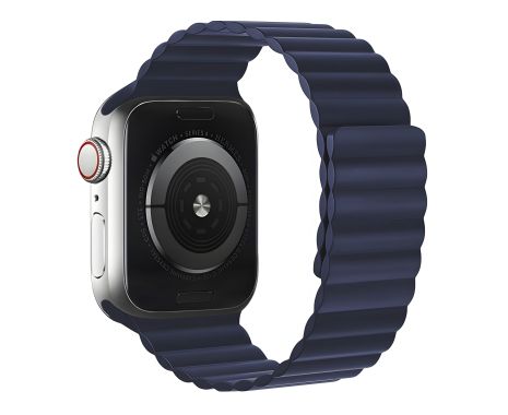 Силіконовий ремінець Hoco WA07 для iWatch, magnetic 38, 40, 41mm, dark blue