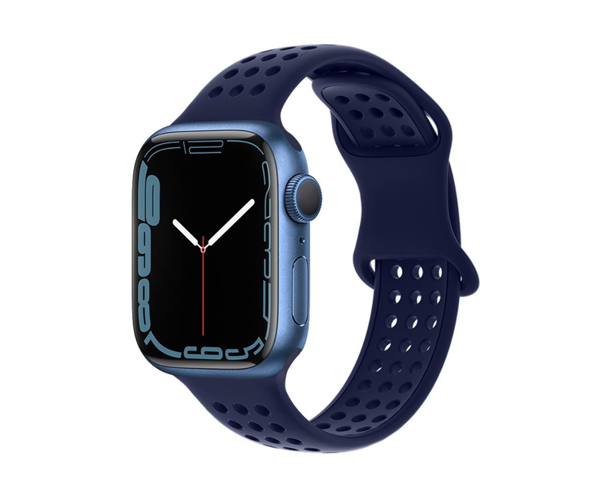 Ремешок силиконовый Hoco iWatch WA08 honeycomb 42/ 44/ 45/ 49mm evening blue Ремешок силиконовый Hoco iWatch WA08 honeycomb 42/ 44/ 45/ 49mm evening blue