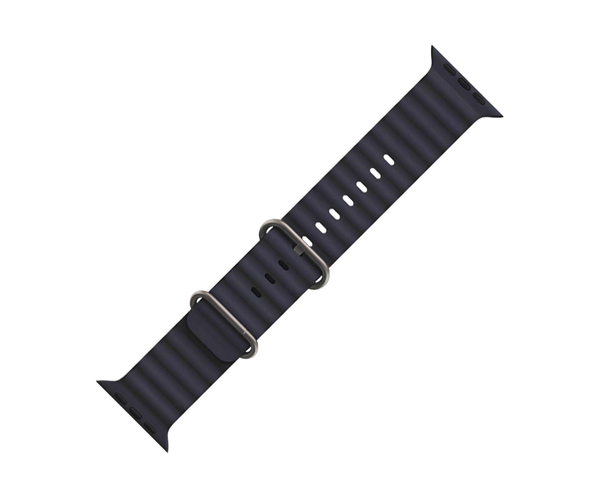 Силіконовий ремінець Hoco iWatch WA12 marine double buckle midnight blue 38, 40, 41mm Силіконовий ремінець Hoco iWatch WA12 marine double buckle midnight blue 38, 40, 41mm