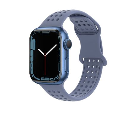 Ремінець силіконовий Hoco iWatch WA08 honeycomb 42/ 44/ 45/ 49mm lavender grey Ремінець силіконовий Hoco iWatch WA08 honeycomb 42/ 44/ 45/ 49mm lavender grey