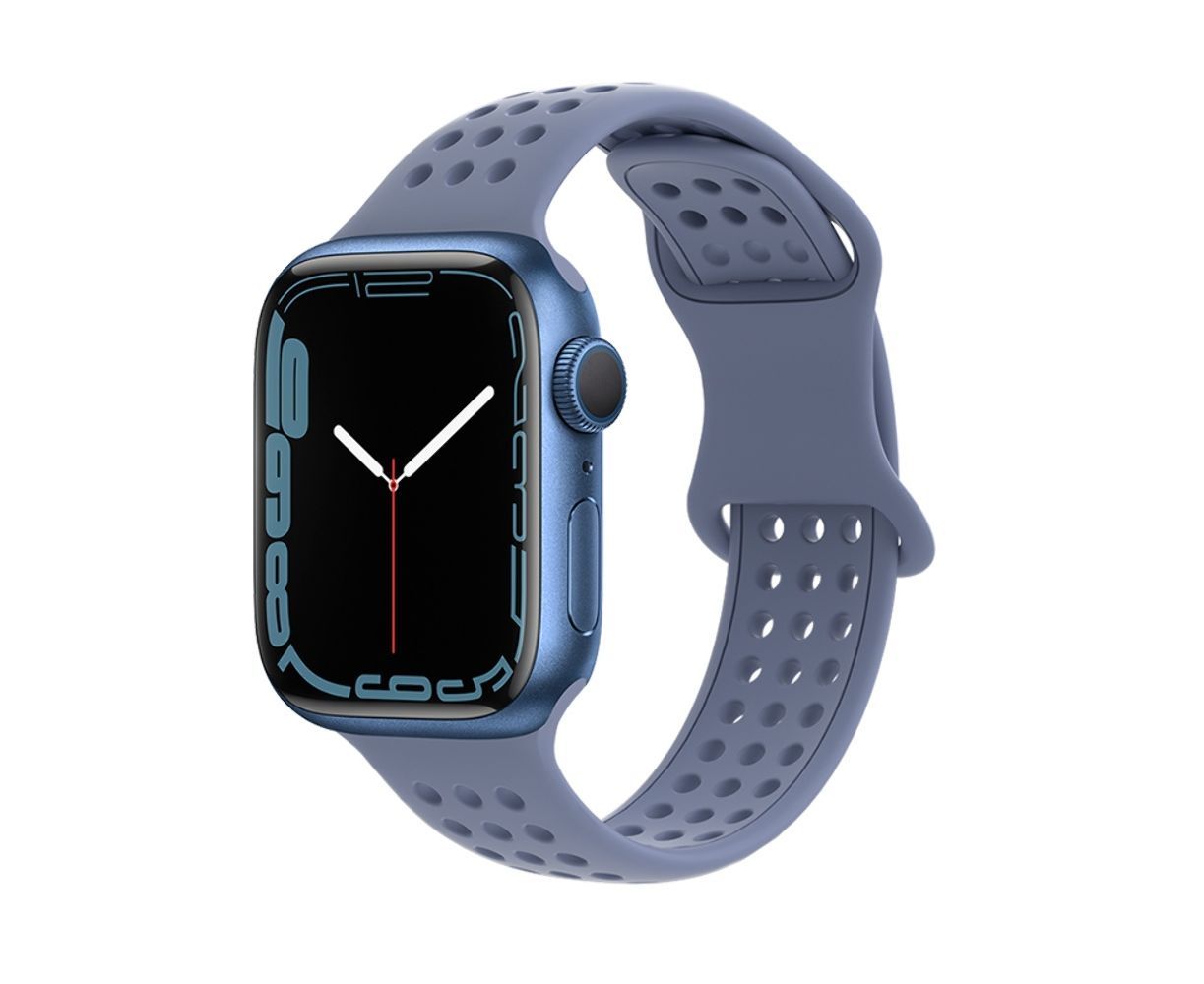 Ремінець силіконовий Hoco iWatch WA08 honeycomb 42/ 44/ 45/ 49mm lavender grey Ремінець силіконовий Hoco iWatch WA08 honeycomb 42/ 44/ 45/ 49mm lavender grey