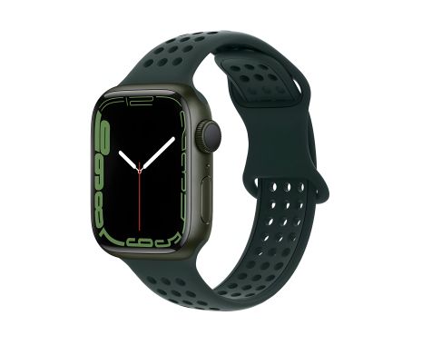 Силіконовий ремінець Hoco iWatch WA08 honeycomb olive green 38, 40, 41mm Силіконовий ремінець Hoco iWatch WA08 honeycomb olive green 38, 40, 41mm