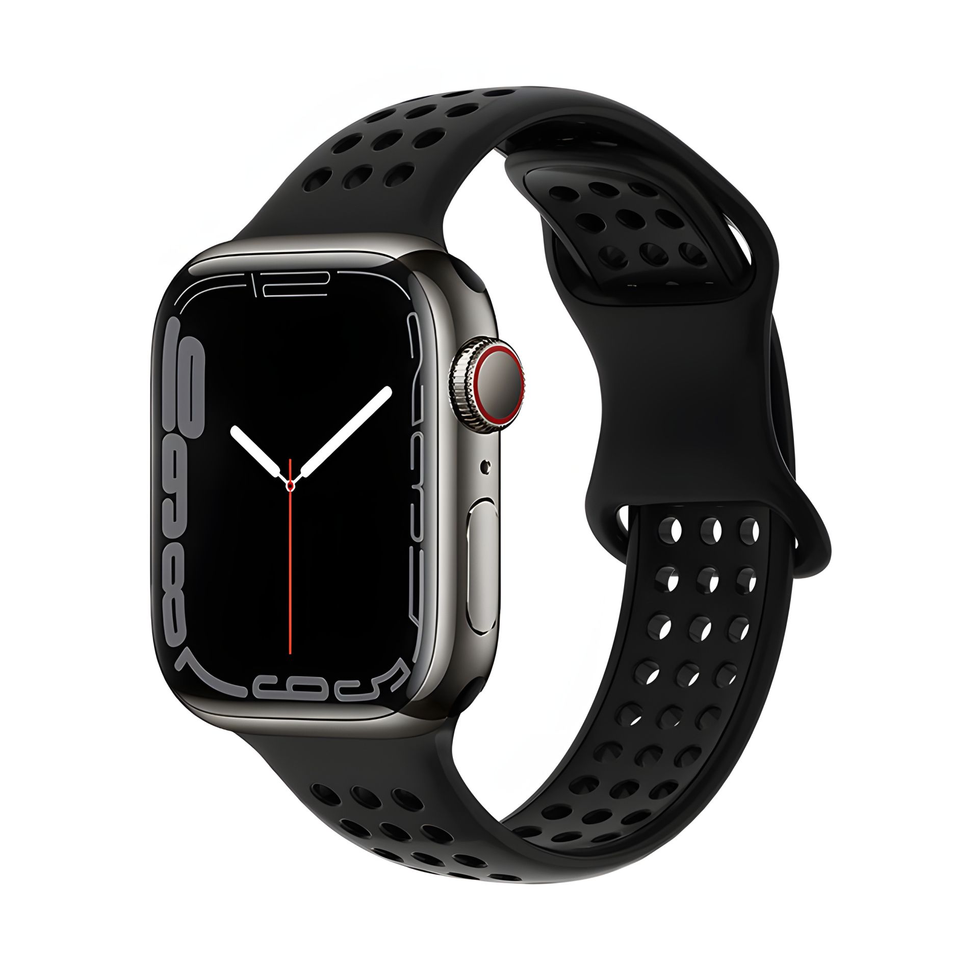 Силиконовый ремешок Hoco iWatch WA08 honeycomb black 38/40/41mm Силиконовый ремешок Hoco iWatch WA08 honeycomb black 38/40/41mm