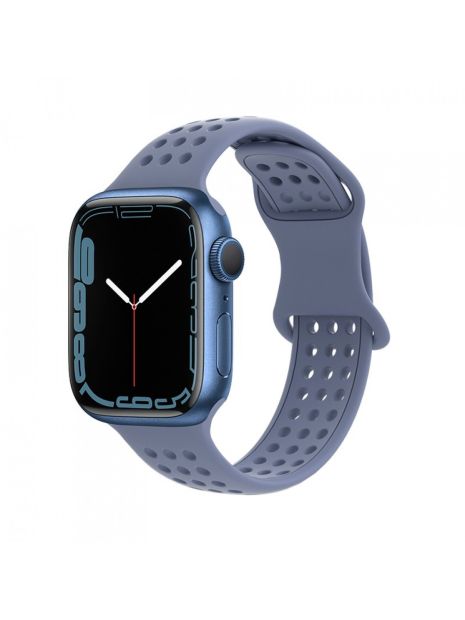 Ремешок силиконовый Hoco iWatch WA08 honeycomb 38/ 40/ 41mm lavender grey Ремешок силиконовый Hoco iWatch WA08 honeycomb 38/ 40/ 41mm lavender grey