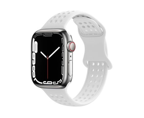 Ремешок силиконовый Hoco iWatch WA08 honeycomb 42/ 44/ 45/ 49mm white Ремешок силиконовый Hoco iWatch WA08 honeycomb 42/ 44/ 45/ 49mm white