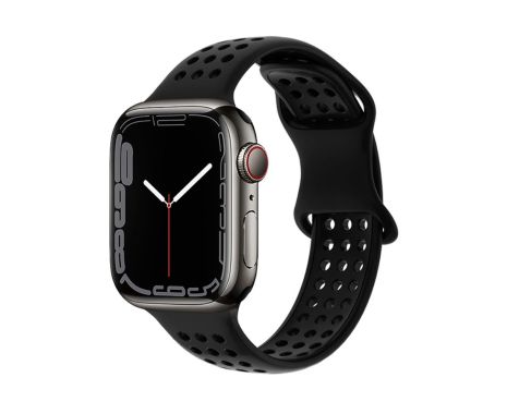 Ремешок силиконовый Hoco iWatch WA08 honeycomb 42/ 44/ 45/ 49mm black Ремешок силиконовый Hoco iWatch WA08 honeycomb 42/ 44/ 45/ 49mm black