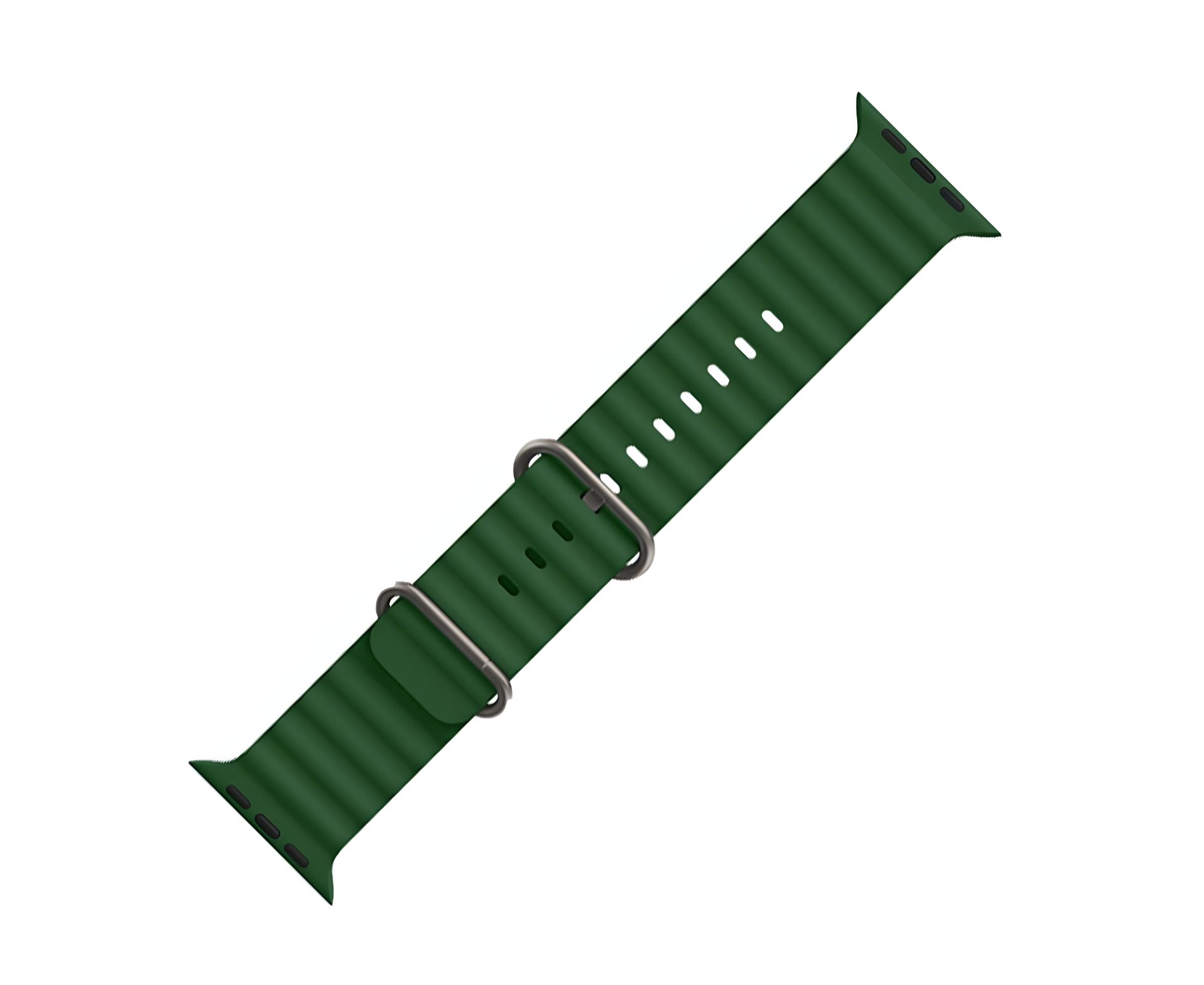 Силіконовий ремінець Hoco iWatch WA12 marine double buckle alfalfa 38, 40, 41mm Силіконовий ремінець Hoco iWatch WA12 marine double buckle alfalfa 38, 40, 41mm