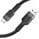 Кабель Hoco U110 USB to Type-C черный 1.2m Кабель Hoco U110 USB to Type-C черный 1.2m