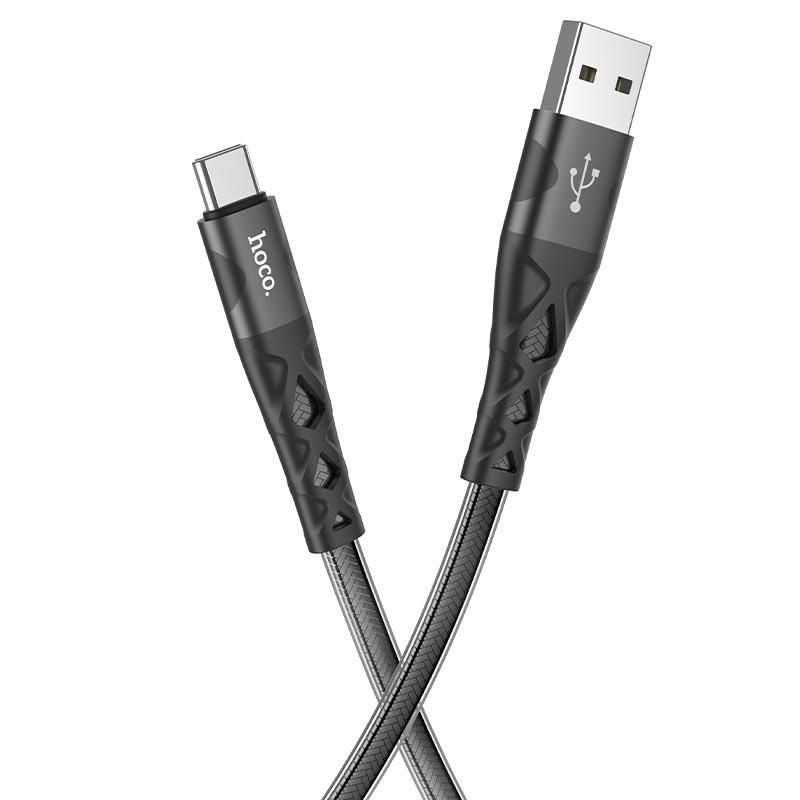 Кабель Hoco U105 USB to Type-C 1.2m черный Кабель Hoco U105 USB to Type-C 1.2m черный