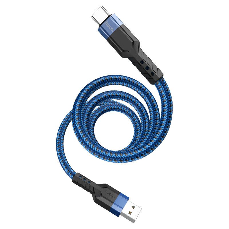 Кабель Hoco U110 USB к Type-C 1.2м синий Кабель Hoco U110 USB к Type-C 1.2м синий