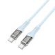 Кабель Hoco U111 PD 60W 1.2m Type-C to Type-C голубой Кабель Hoco U111 PD 60W 1.2m Type-C to Type-C голубой