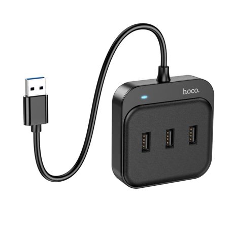 Мультиадаптер хаб Hoco HB31 4в1 USB to USB 3.0 (F)/ 3 USB 2.0 (F) 0.2m Мультиадаптер хаб Hoco HB31 4в1 USB to USB 3.0 (F)/ 3 USB 2.0 (F) 0.2m