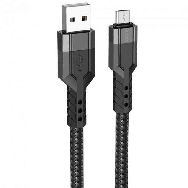 Кабель Hoco U110 USB to MicroUSB 1.2m черный Кабель Hoco U110 USB to MicroUSB 1.2m черный