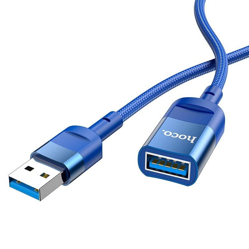 Кабель Hoco U107 удлинитель USB to USB 3.0 (F) 1.2m синий Кабель Hoco U107 удлинитель USB to USB 3.0 (F) 1.2m синий