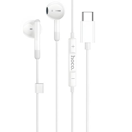 Белые наушники Hoco M93 Type-C Белые наушники Hoco M93 Type-C