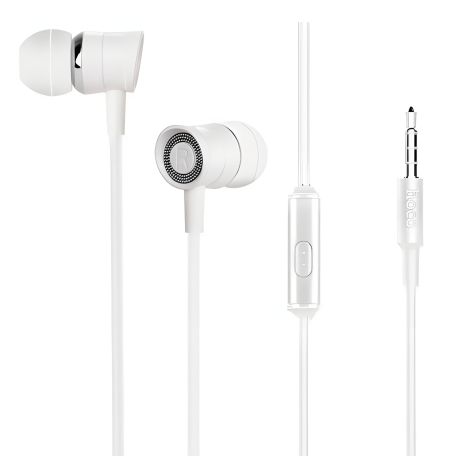 Навушники Hoco M37, дротові, 3.5mm, 1.2m, Білий Навушники Hoco M37, дротові, 3.5mm, 1.2m, Білий