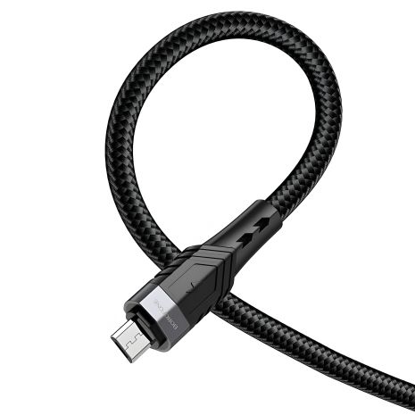 USB кабель Borofone BU35 USB to MicroUSB 1.2m чорний USB кабель Borofone BU35 USB to MicroUSB 1.2m чорний