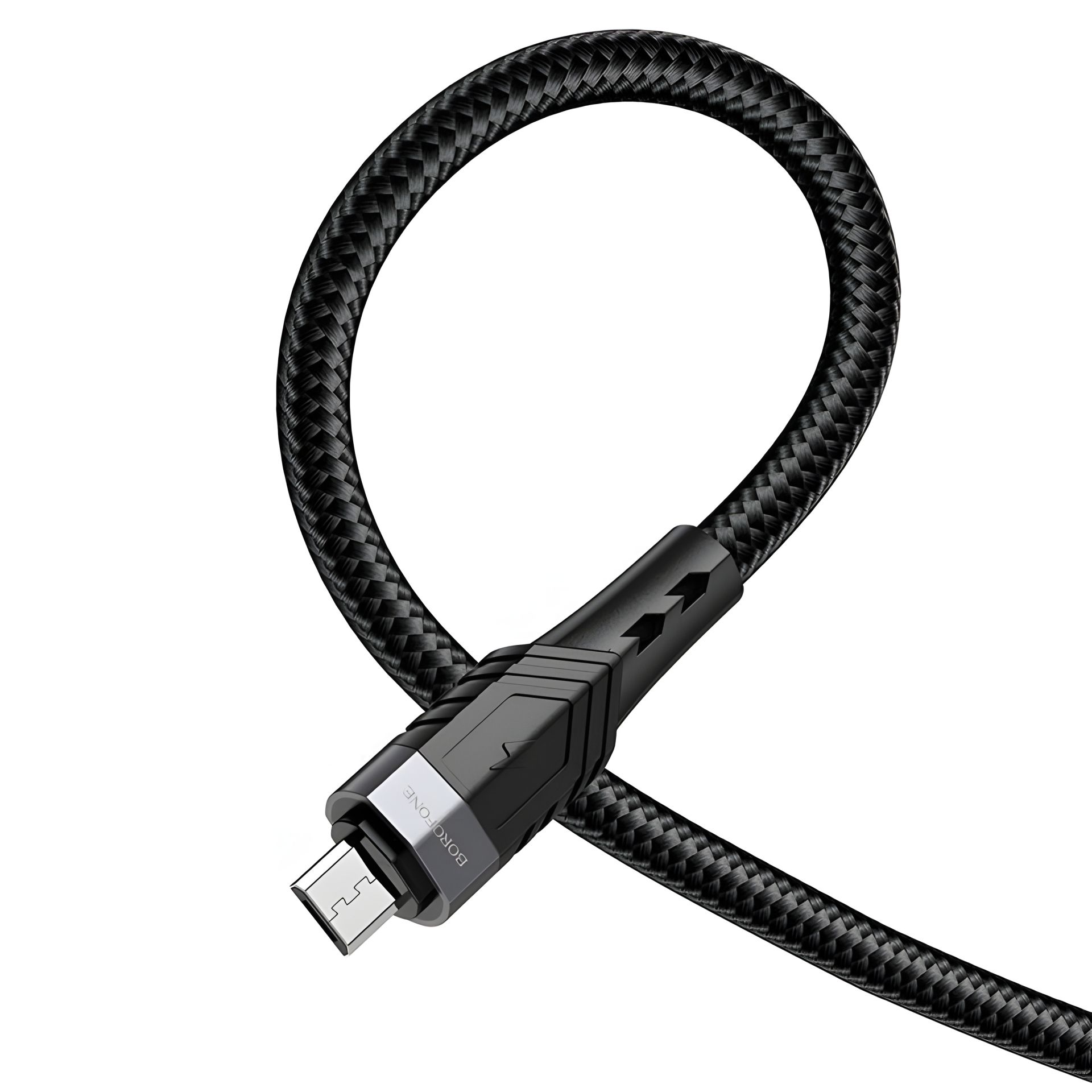 USB кабель Borofone BU35 USB to MicroUSB 1.2m чорний USB кабель Borofone BU35 USB to MicroUSB 1.2m чорний