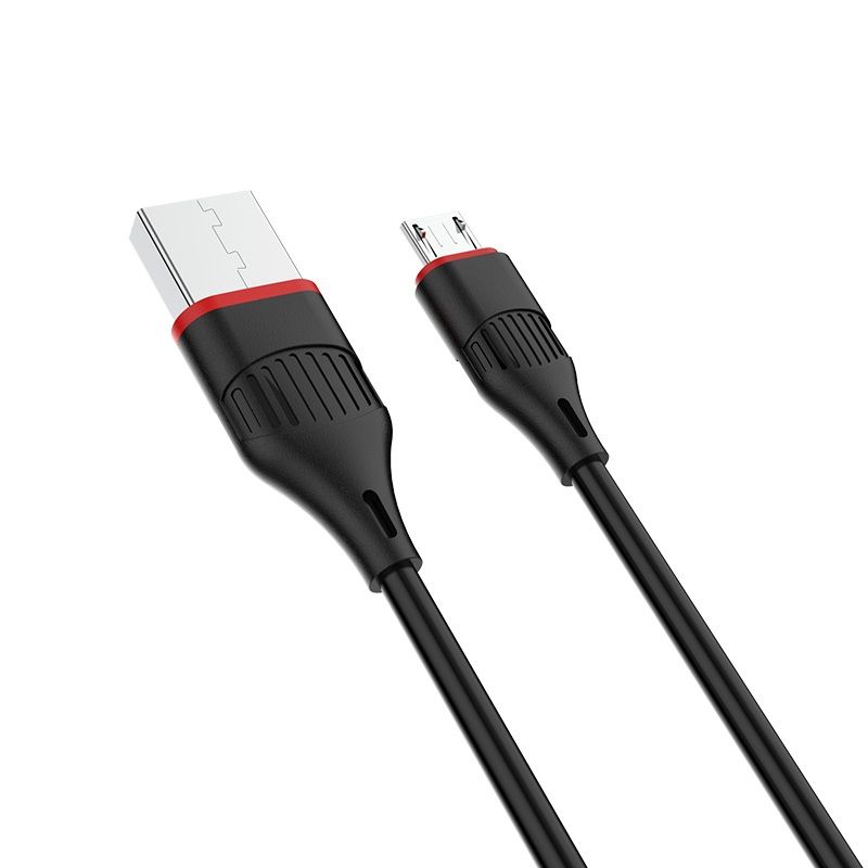 Кабель Borofone BX17 USB to MicroUSB 1m чорний Кабель Borofone BX17 USB to MicroUSB 1m чорний