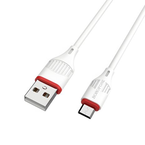 Кабель Borofone BX17 1m USB to MicroUSB белый