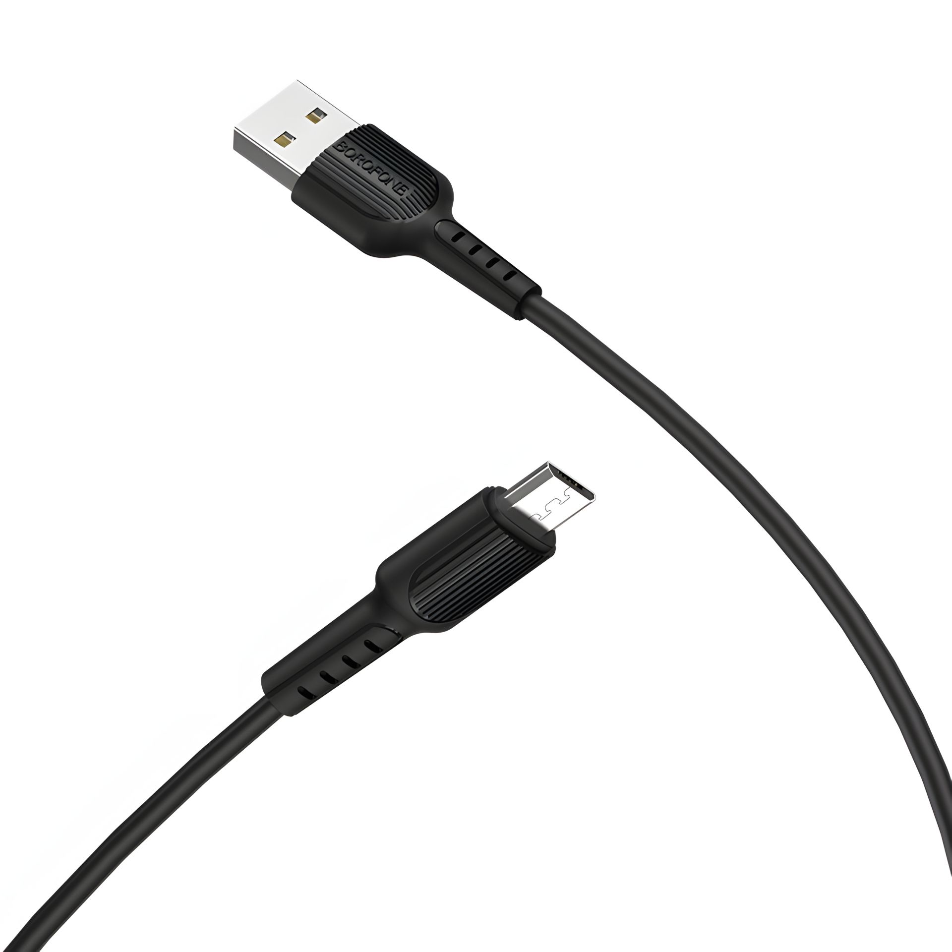 Чёрный кабель Borofone BX16 USB на MicroUSB 1m Чёрный кабель Borofone BX16 USB на MicroUSB 1m