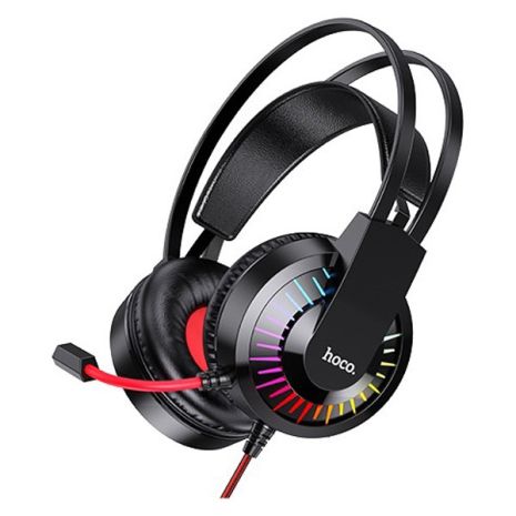 Красные игровые наушники Hoco W105 Joyful