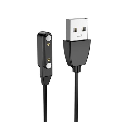 USB кабель для смарт годинника Hoco Y1/ Y2 чорний USB кабель для смарт годинника Hoco Y1/ Y2 чорний