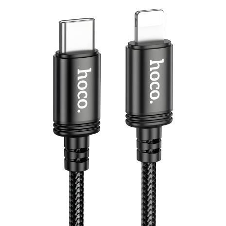 Кабель Type-C to Lightning Hoco U112 20W довжина 1m, сірий Кабель Type-C to Lightning Hoco U112 20W довжина 1m, сірий