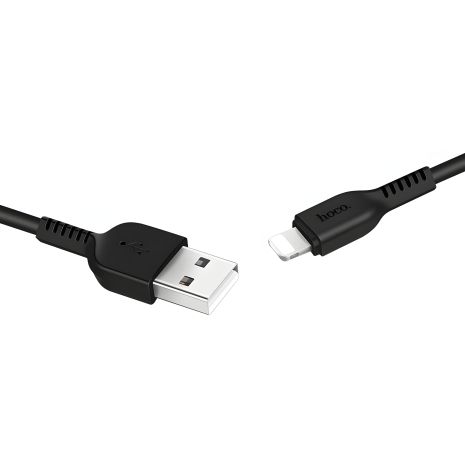 Чорний Кабель Hoco X20 USB to Lightning 2m Чорний Кабель Hoco X20 USB to Lightning 2m