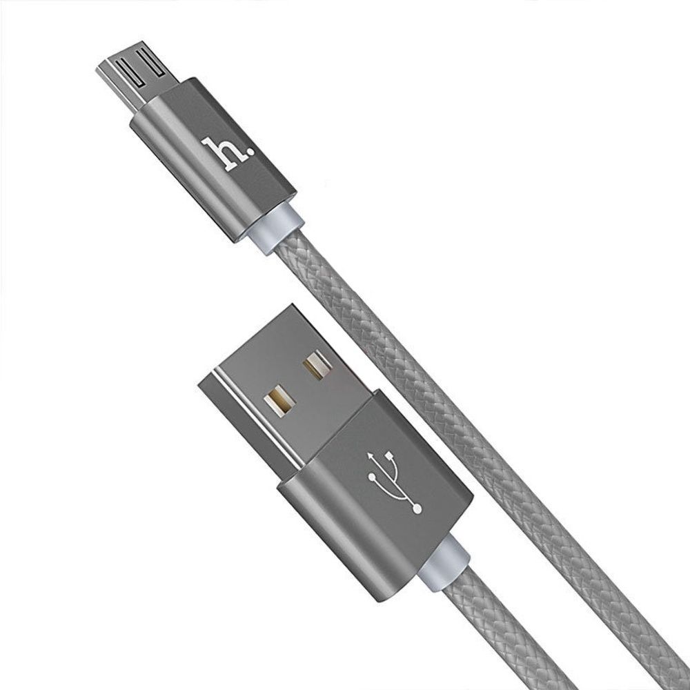 Кабель Hoco X2 USB to MicroUSB 1m серебристый Кабель Hoco X2 USB to MicroUSB 1m серебристый