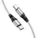 Hoco X50 Type-C to Type-C Кабель 100W 2m серебристый Hoco X50 Type-C to Type-C Кабель 100W 2m серебристый