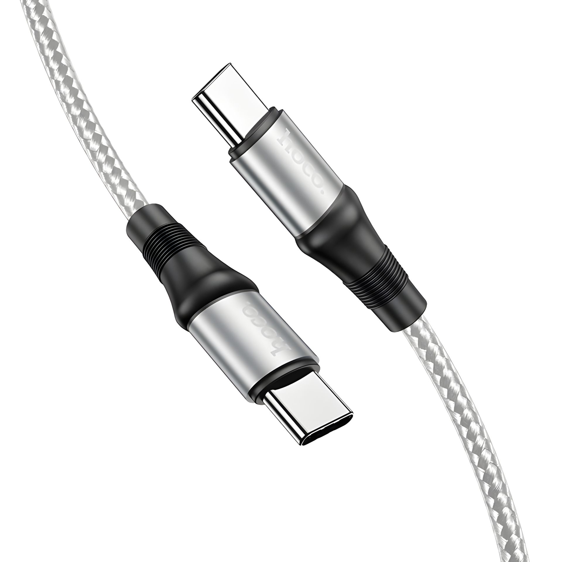 Hoco X50 Type-C to Type-C Кабель 100W 2m серебристый Hoco X50 Type-C to Type-C Кабель 100W 2m серебристый