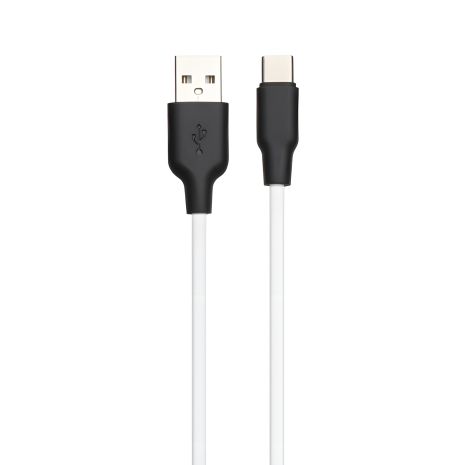 Кабель Hoco X21 Plus USB для Type-C 1 м, чорно-білий
