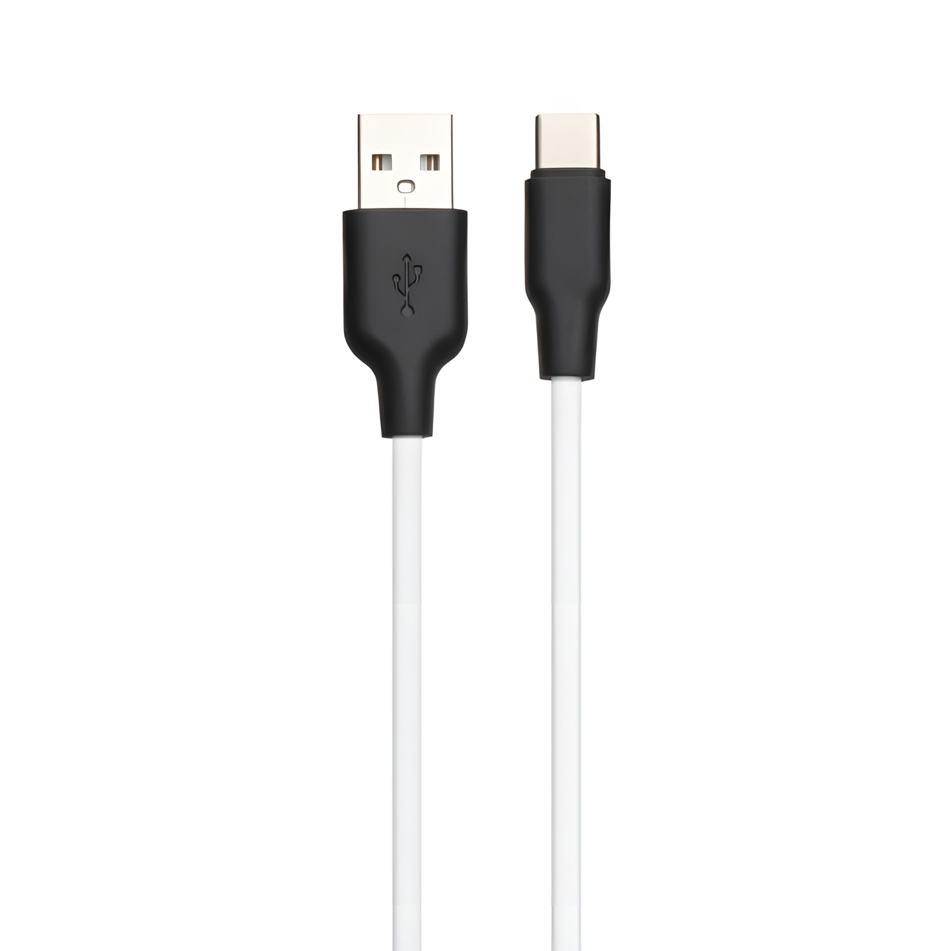 Кабель Hoco X21 Plus USB для Type-C 1 м, чорно-білий Кабель Hoco X21 Plus USB для Type-C 1 м, чорно-білий