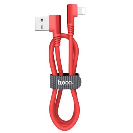 Червоний кабель Hoco U83 USB to Lightning 1.2m Червоний кабель Hoco U83 USB to Lightning 1.2m