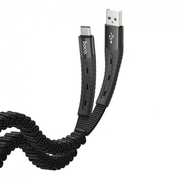 Кабель Hoco U78 USB to Type-C 1.2m черный Кабель Hoco U78 USB to Type-C 1.2m черный