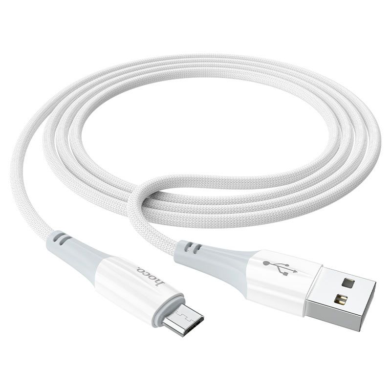 Кабель Hoco X70 USB to MicroUSB 1m белый Кабель Hoco X70 USB to MicroUSB 1m белый