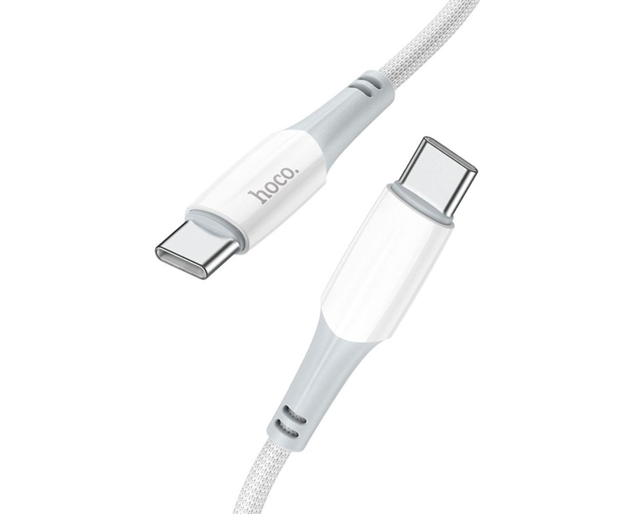 Кабель Hoco X70 Type-C to Type-C PD 60W 1m белый Кабель Hoco X70 Type-C to Type-C PD 60W 1m белый
