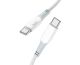 Кабель Hoco X70 Type-C to Type-C PD 60W 1m белый Кабель Hoco X70 Type-C to Type-C PD 60W 1m белый