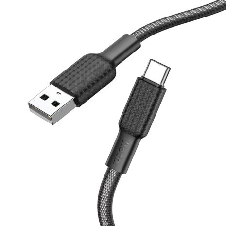 Кабель Hoco X69 USB to Type-C 1m черно-белый Кабель Hoco X69 USB to Type-C 1m черно-белый