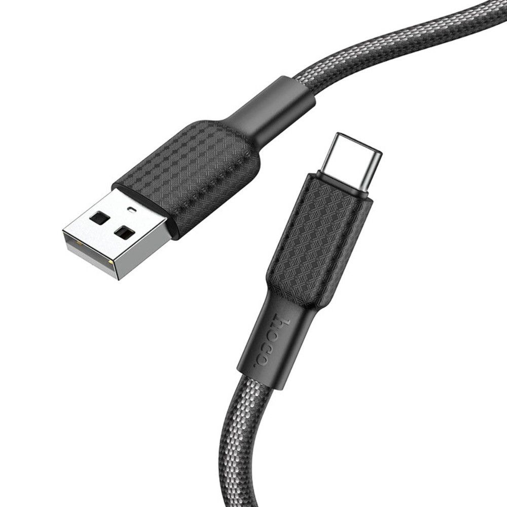 Кабель Hoco X69 USB to Type-C 1m черно-белый Кабель Hoco X69 USB to Type-C 1m черно-белый