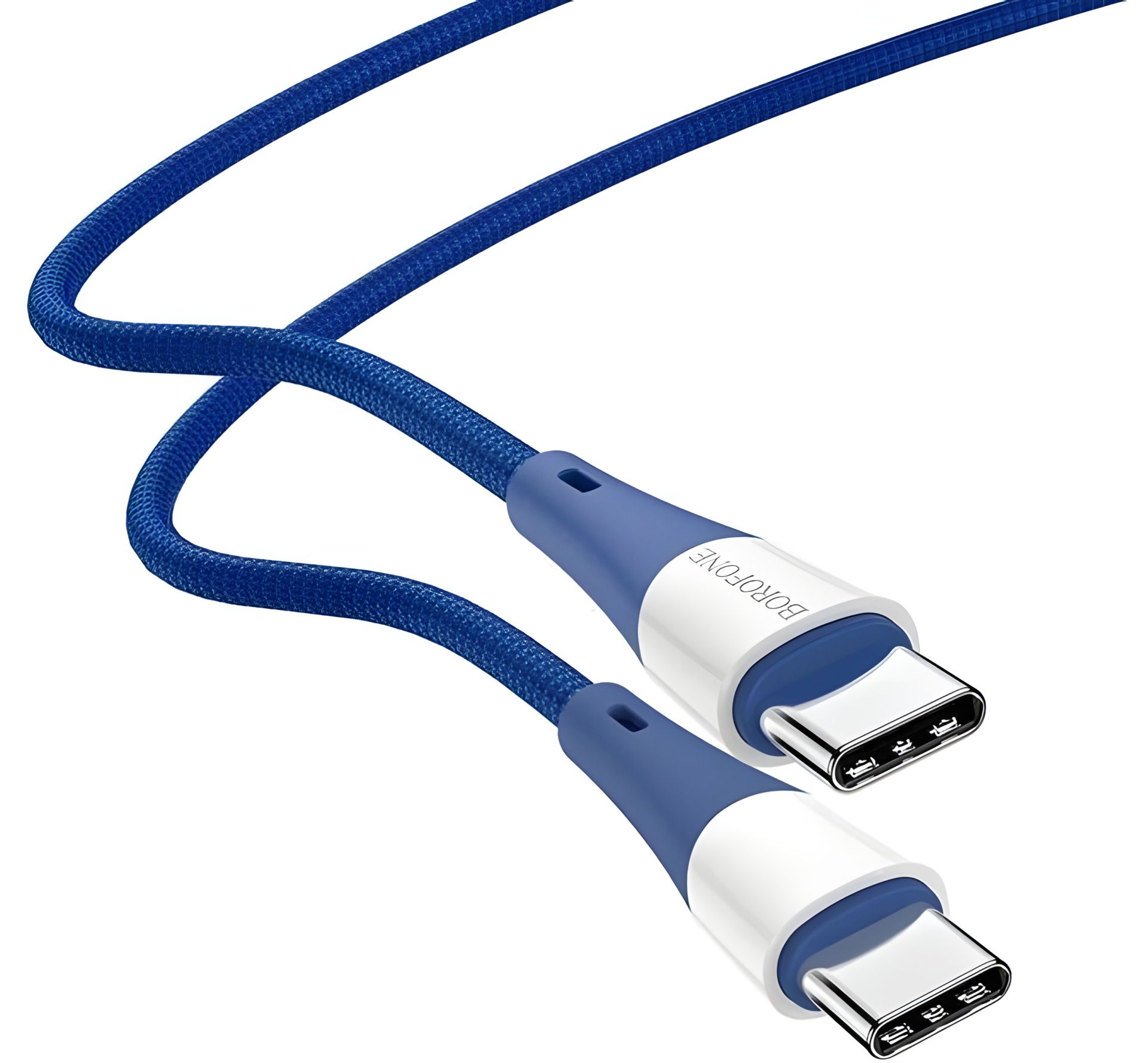 USB Borofone BX60 Superior 60W Type C to Type C Синій - MaxCharge USB Borofone BX60 Superior 60W Type C to Type C Синій - MaxCharge