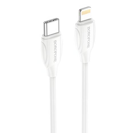 USB-кабель Borofone BX19 Type-C to Lightning 20W Білий USB-кабель Borofone BX19 Type-C to Lightning 20W Білий