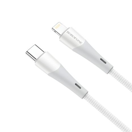 USB-кабель Borofone BX60 Superior PD20W Type C to Lightning, білий USB-кабель Borofone BX60 Superior PD20W Type C to Lightning, білий