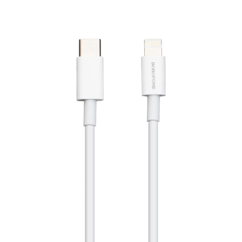 USB кабель Borofone BX36 PD 20W Type-C to Lightning Білий USB кабель Borofone BX36 PD 20W Type-C to Lightning Білий
