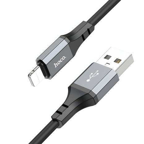 Чорний Кабель Hoco X86 USB to Lightning 1m Чорний Кабель Hoco X86 USB to Lightning 1m