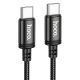Кабель Hoco X91 Type-C to Type-C 3м, черный, 60W PD Кабель Hoco X91 Type-C to Type-C 3м, черный, 60W PD