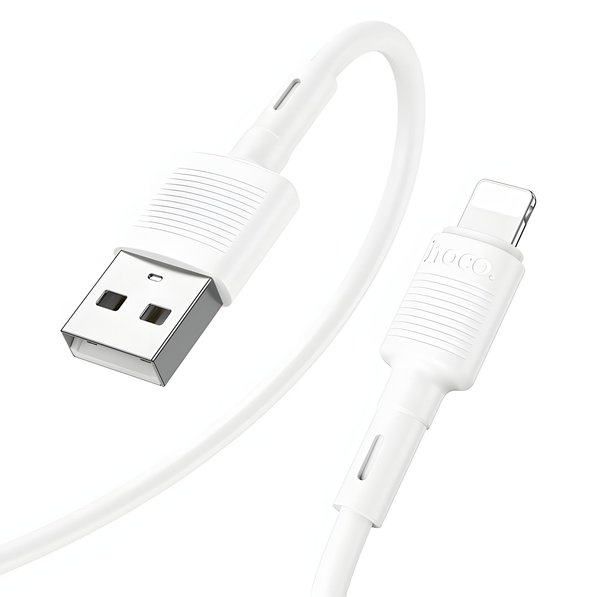 Кабель Lightning Hoco X83 USB 1m белый Кабель Lightning Hoco X83 USB 1m белый