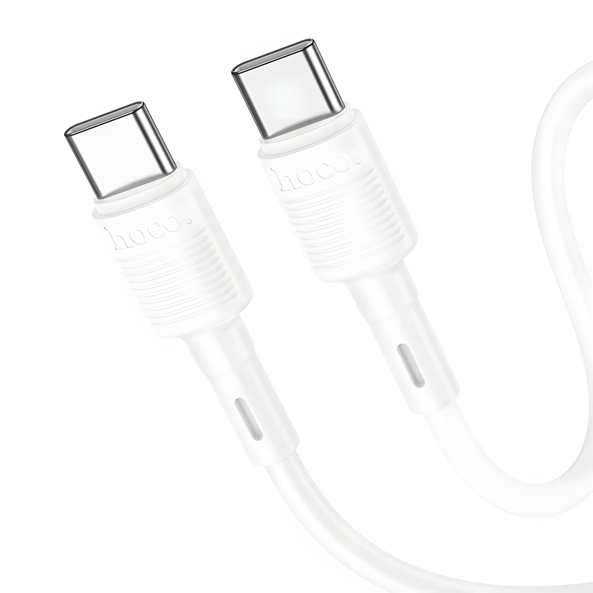 Кабель Hoco X83 Type-C to Type-C PD 60W 1m білий Кабель Hoco X83 Type-C to Type-C PD 60W 1m білий